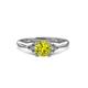 2 - Eve Signature 5.80 mm Yellow and White Diamond Engagement Ring 