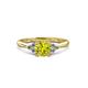 2 - Eve Signature 5.80 mm Yellow and White Diamond Engagement Ring 