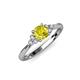 3 - Eve Signature 5.80 mm Yellow and White Diamond Engagement Ring 