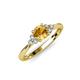 3 - Eve Signature 5.80 mm Citrine and Diamond Engagement Ring 