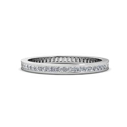 Rebica Princess Cut Diamond Eternity Band Princess Cut Diamond Channel Set Womens Eternity Ring Stackable ctw K White Gold