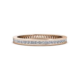 Rebica Princess Cut Diamond Eternity Band Princess Cut Diamond Channel Set Womens Eternity Ring Stackable ctw K Rose Gold