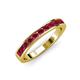 3 - Kathiryn 2.70 mm Ruby 11 Stone Wedding Band 