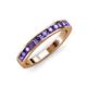 3 - Kathiryn 2.70 mm Iolite 11 Stone Wedding Band 