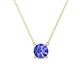 1 - Juliana 7.00 mm Round Tanzanite Solitaire Pendant Necklace 