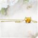 2 - Juliana 7.00 mm Round Citrine Solitaire Pendant Necklace 