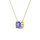 3 - Juliana 7.00 mm Round Tanzanite Solitaire Pendant Necklace 