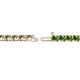 2 - Cliona 3.30 mm Green Garnet Eternity Tennis Bracelet 