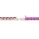 2 - Cliona 3.30 mm Amethyst Eternity Tennis Bracelet 