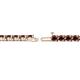 2 - Cliona 3.30 mm Red Garnet Eternity Tennis Bracelet 