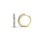 1 - Raya Round Aquamarine and Lab Grown Diamond Hoop Earrings 