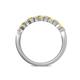 5 - Keva 3.00 mm Yellow Sapphire 5 Stone Wedding Band 