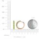 3 - Raya Round Peridot Hoop Earrings 