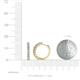 3 - Raya Round Diamond Hoop Earrings 