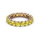 2 - Tiffany 4.00 mm Yellow Sapphire Eternity Band 