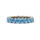 1 - Tiffany 4.00 mm Blue Topaz Eternity Band 