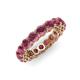 3 - Tiffany 4.00 mm Rhodolite Garnet Eternity Band 