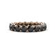 1 - Tiffany 4.00 mm Black Diamond Eternity Band 