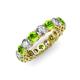 3 - Tiffany 4.00 mm Peridot and Diamond Eternity Band 