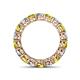 4 - Tiffany 4.00 mm Yellow and White Diamond Eternity Band 