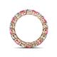 4 - Tiffany 4.00 mm Pink Tourmaline and Diamond Eternity Band 