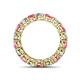 4 - Tiffany 4.00 mm Pink Tourmaline and Diamond Eternity Band 