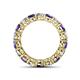 4 - Tiffany 4.00 mm Iolite and Diamond Eternity Band 