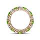 4 - Tiffany 4.00 mm Peridot and Diamond Eternity Band 