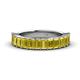 1 - Alaya Emerald Cut Yellow Sapphire 14 Stone Wedding Band 