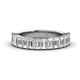 1 - Alaya Emerald Cut Diamond 14 Stone Wedding Band 