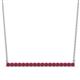 1 - Noya 2.00 mm Round Ruby Horizontal Bar Pendant Necklace 