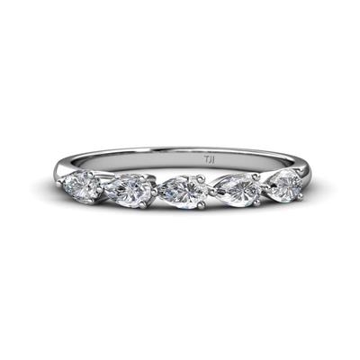 Grace Pear Cut Lab Grown Diamond Stone Wedding Band