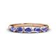 1 - Grace Pear Cut Tanzanite 5 Stone Wedding Band 