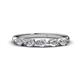 1 - Grace Pear Cut Lab Grown Diamond 5 Stone Wedding Band 