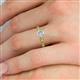 5 - Daisy Classic Round Lab Grown Diamond Floral Engraved Engagement Ring 