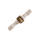 3 - Avril Desire Emerald Cut Smoky Quartz and Round Lab Grown Diamond Twist Braided Shank Engagement Ring 