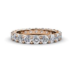 Audrey Lab Grown Diamond U Prong Eternity Band Lab Grown Diamond ctw U Prong Womens Eternity Ring Stackable K Rose Gold