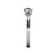 5 - Irina Emerald and Lab Grown Diamond Three Stone Engagement Ring 