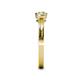 5 - Irina Yellow Diamond and White Lab Grown Diamond Three Stone Engagement Ring 