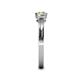 5 - Irina Yellow Diamond and White Lab Grown Diamond Three Stone Engagement Ring 