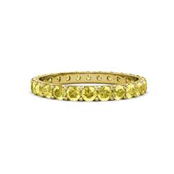 Audrey Yellow Sapphire U Prong Eternity Band Yellow Sapphire ctw U Prong Womens Eternity Ring Stackable K Yellow Gold