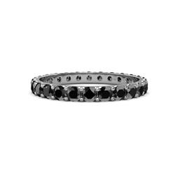 Audrey Black Diamond U Prong Eternity Band Black Diamond ctw U Prong Womens Eternity Ring Stackable K White Gold