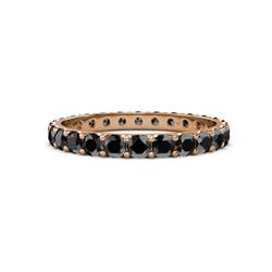 Audrey Black Diamond U Prong Eternity Band Black Diamond ctw U Prong Womens Eternity Ring Stackable K Rose Gold