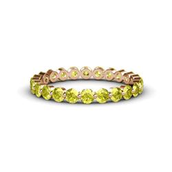 Valerie Yellow Diamond Eternity Band Floating Yellow Diamond Womens Eternity Ring Stackable ctw K Rose Gold