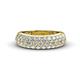 1 - Tiana 2 ctw Diamond Micro Pave Set Wedding Band 