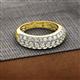 2 - Tiana 2 ctw Diamond Micro Pave Set Wedding Band 