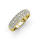 3 - Tiana 2 ctw Diamond Micro Pave Set Wedding Band 