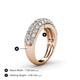 4 - Tiana 2 ctw Diamond Micro Pave Set Wedding Band 