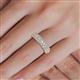 5 - Tiana 2 ctw Diamond Micro Pave Set Wedding Band 