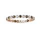 2 - Valerie 2.40 mm Smoky Quartz and Diamond Eternity Band 